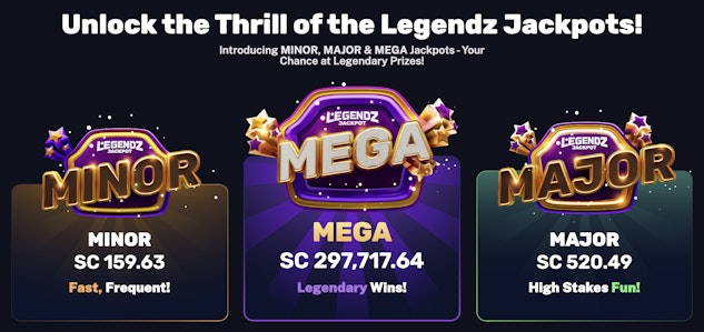 A look at coins available to win on Legendz Jackpots