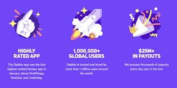 An overview of the Dabble DFS app