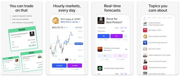 An overview of the Kalshi app