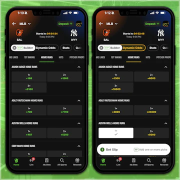 Build parlays with dynamic odds on Draft Kings