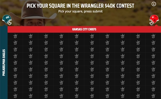 DraftKings Wrangler Big Game Squares