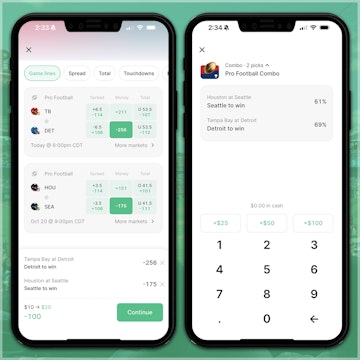 Combos betting on the Kalshi app