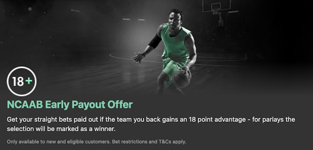 Bet365 NCAAB Early Payout Offer