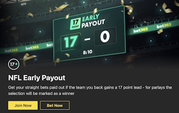 Bet365 NFL Early Payout Offer