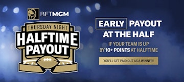 Bet MGM Thursday Night Halftime Payout