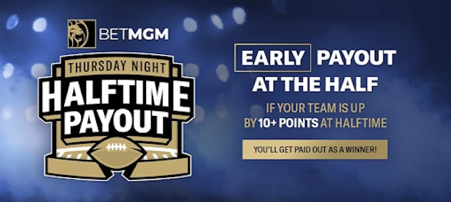 Bet MGM Thursday Night Halftime Payout