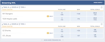 Betrivers NHL Live Streaming