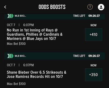 Caesars Sportsbook Odds Boosts