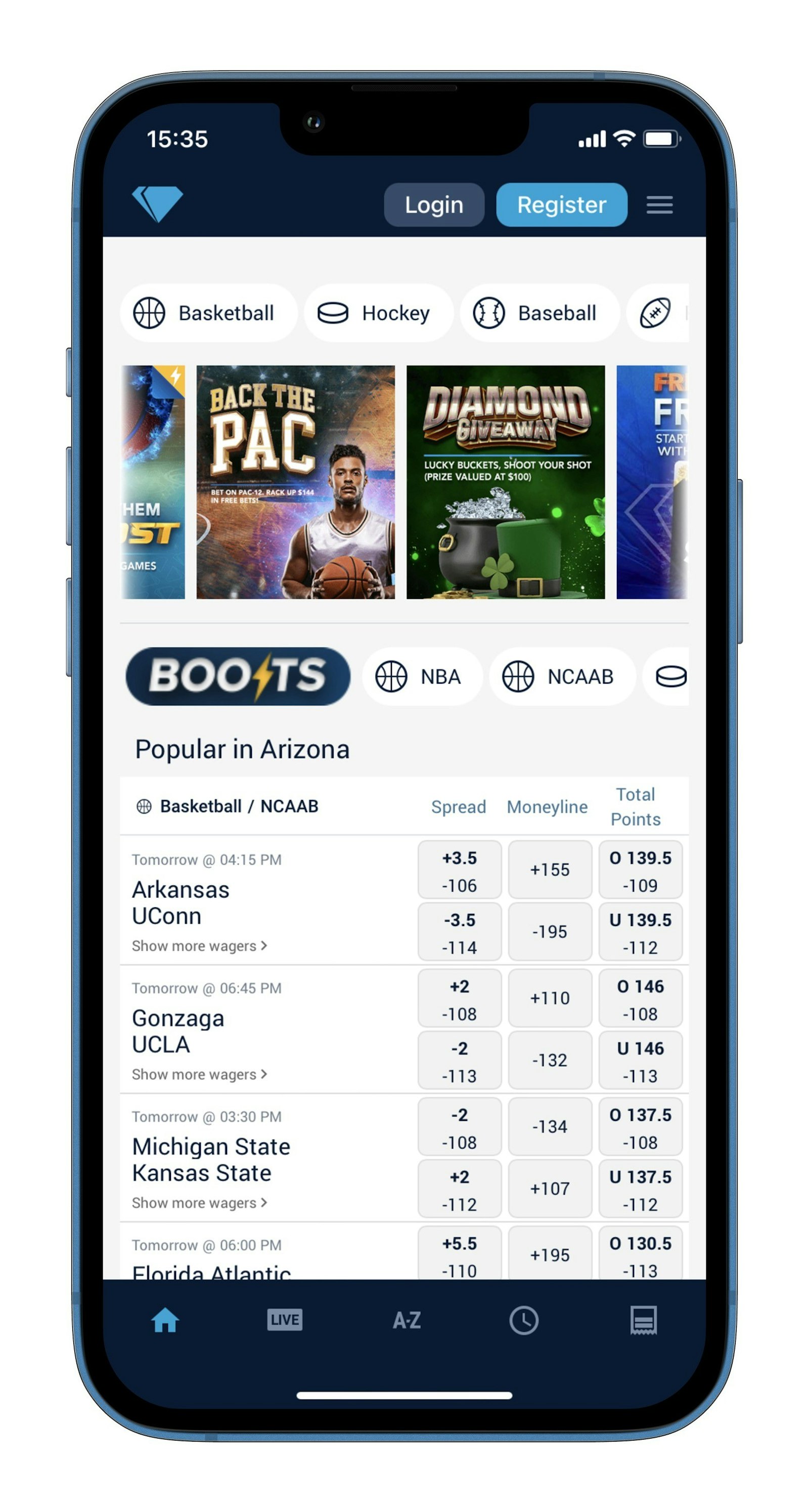 Bet Desert Diamond App