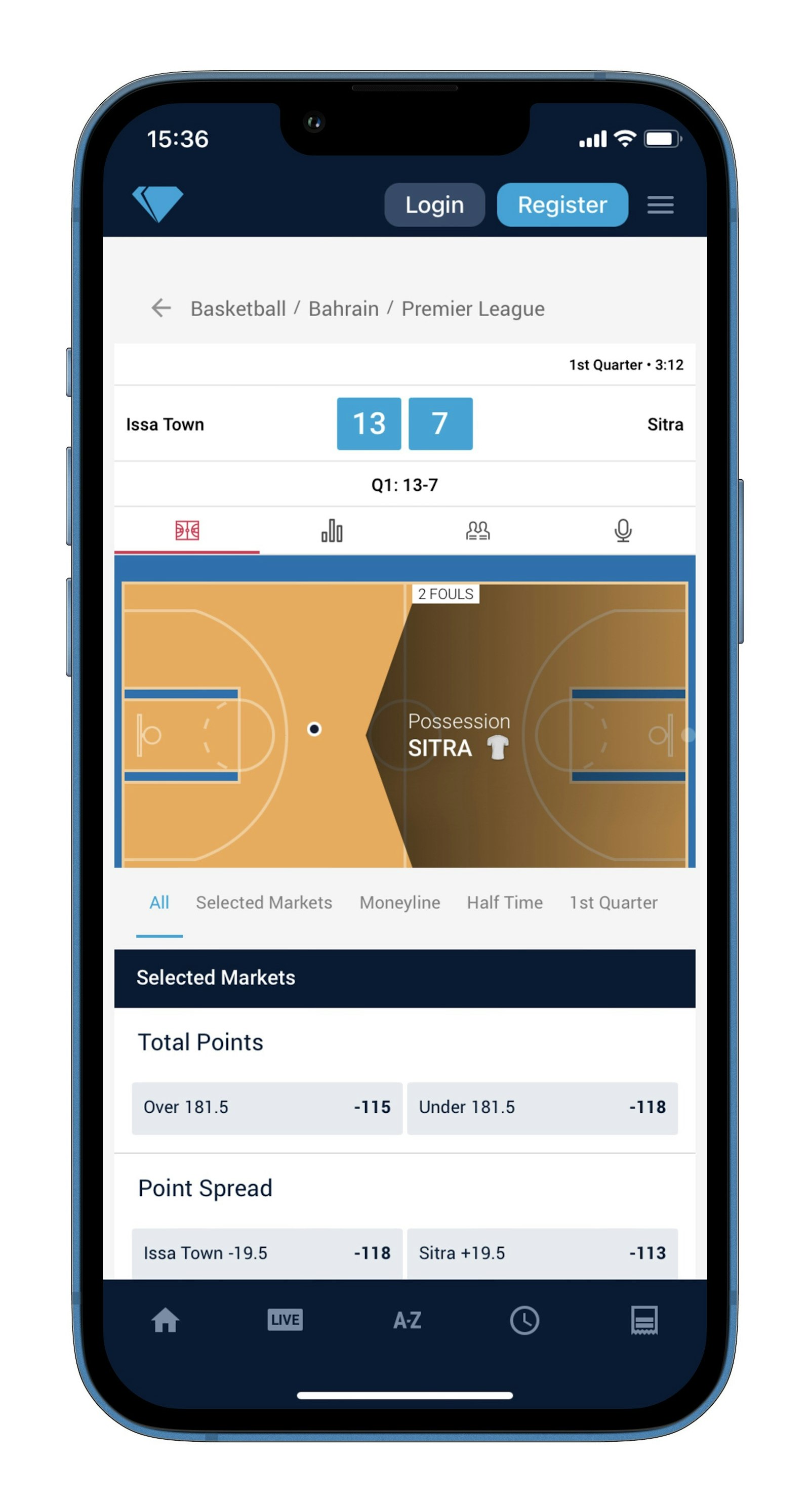 Bet Desert Diamond Live Betting