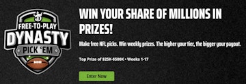 Draftkings Sportsbook is offering a free to play Pick'Em pool for the 2022 NFL season