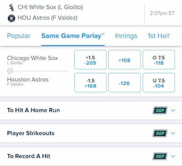 FanDuel Sportsbook Same Game Parlay