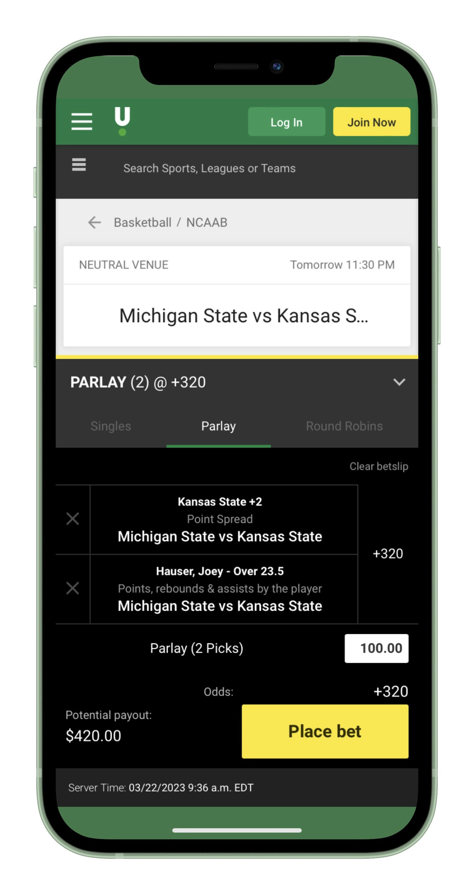 Unibet Same Game Parlay