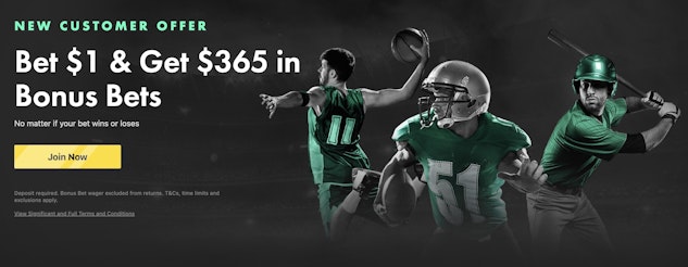 Image displaying the Bet365 sign up bonus