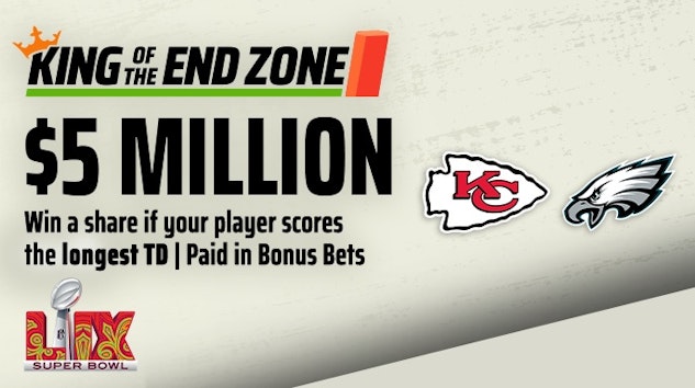 Draftkings king of the endzone super bowl