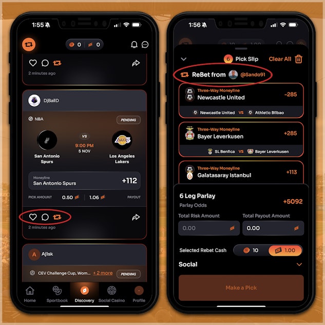 Copy user picks to make a Rebet