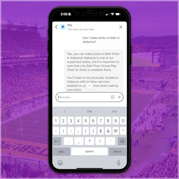 Customer Service on the Betr app