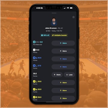 Different pick types on the Betr app