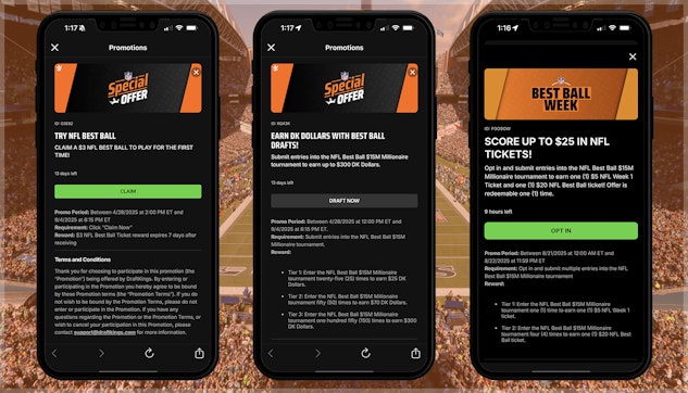 DraftKings Best Ball Week Offers