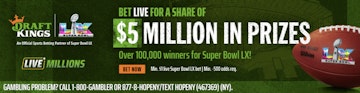 Earn Up to 5 Million in Prizes With Draft Kings Live Millions