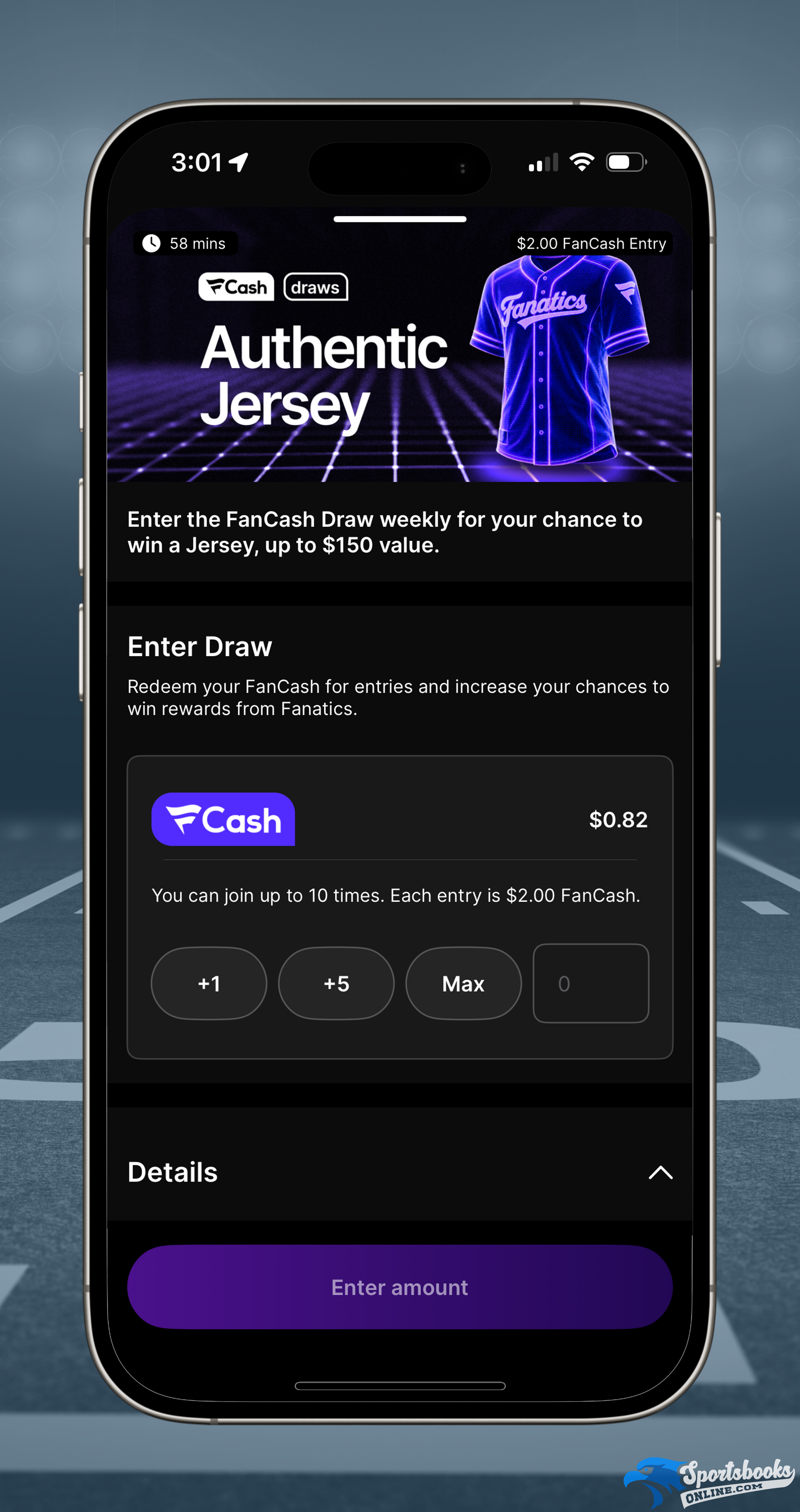 FanCash Draws: Authentic Jersey
