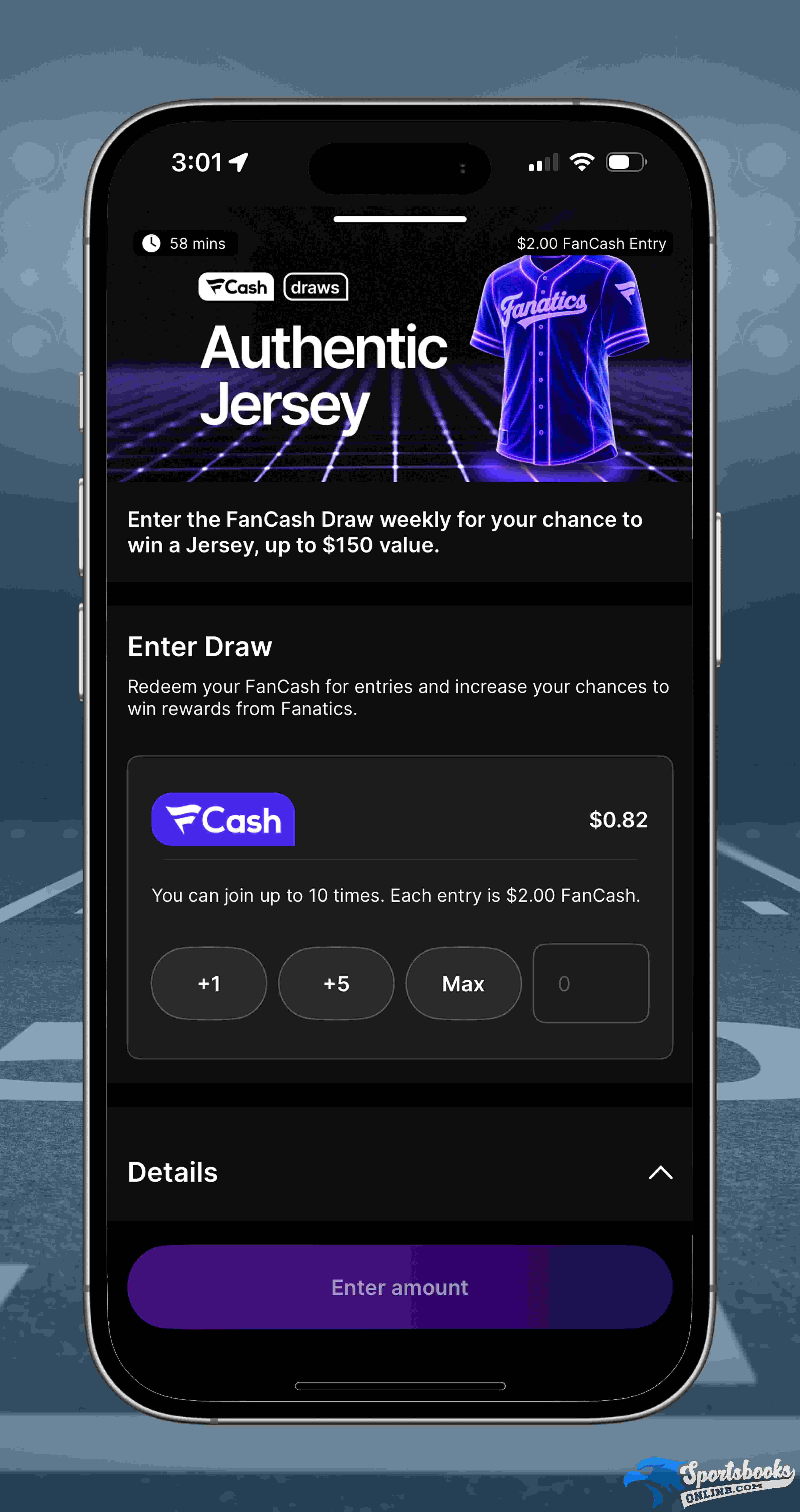 FanCash Draws: Authentic Jersey