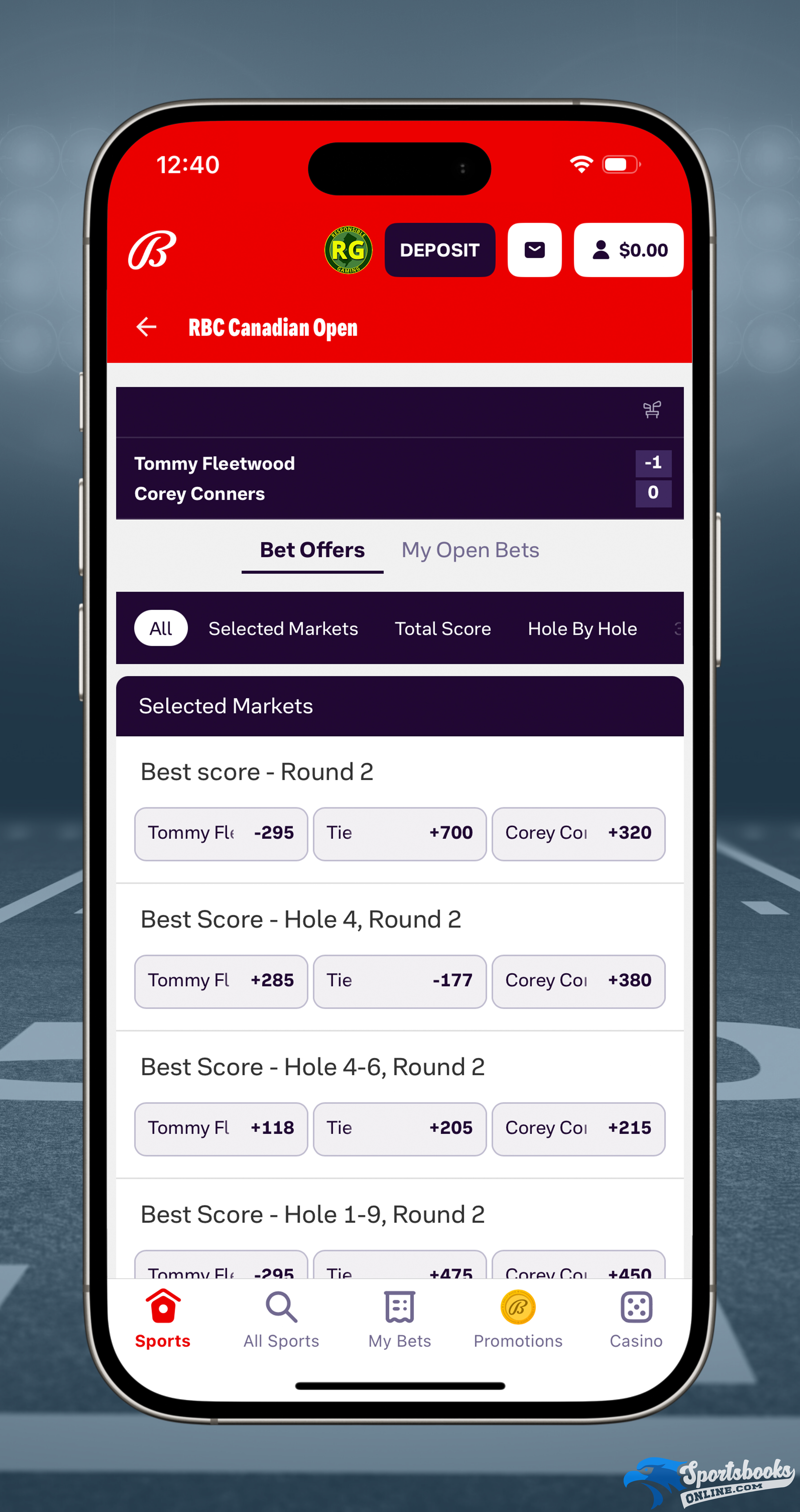 Live Betting on Bally Bet