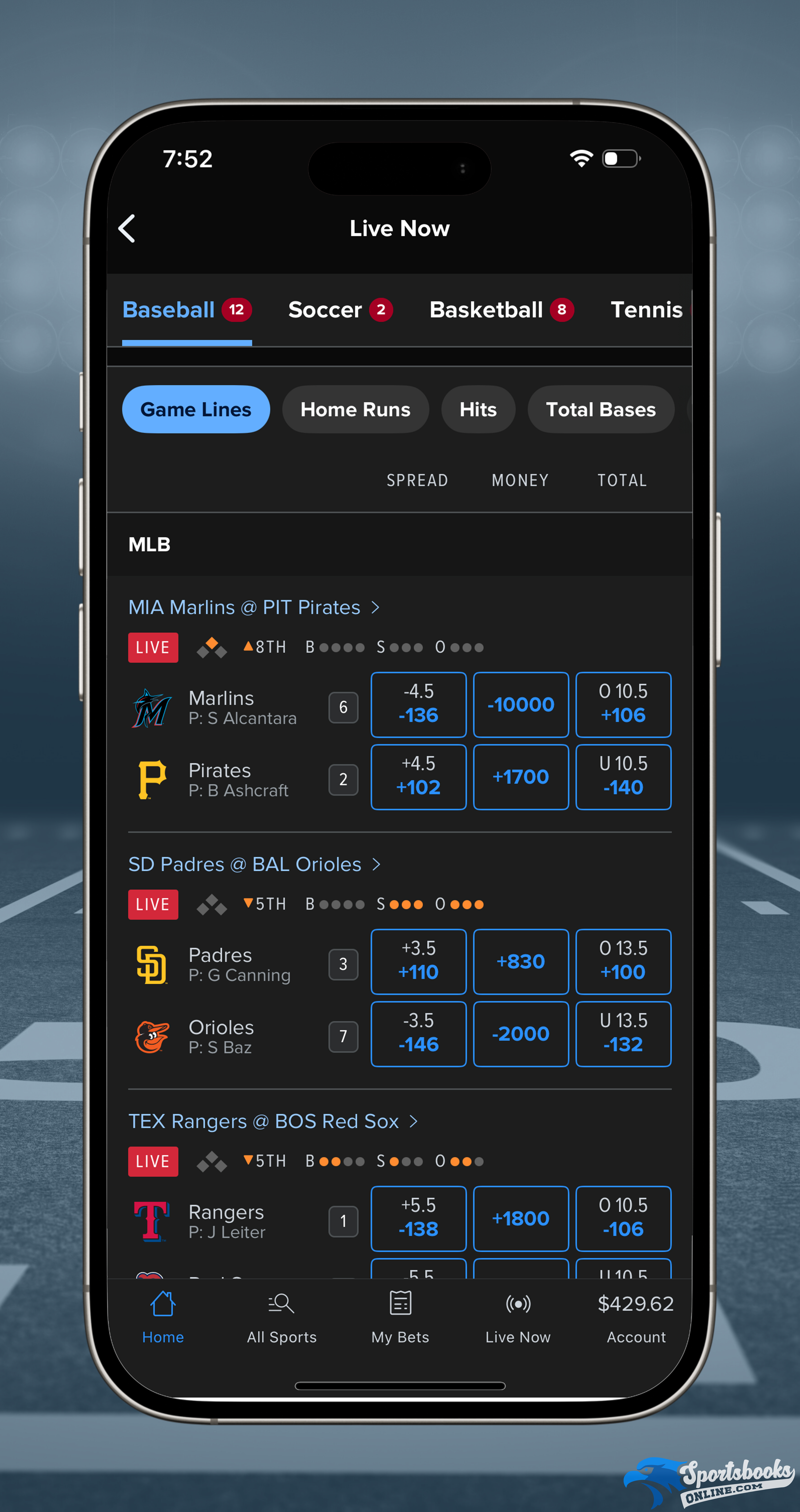 Live Betting on FanDuel Sportsbook