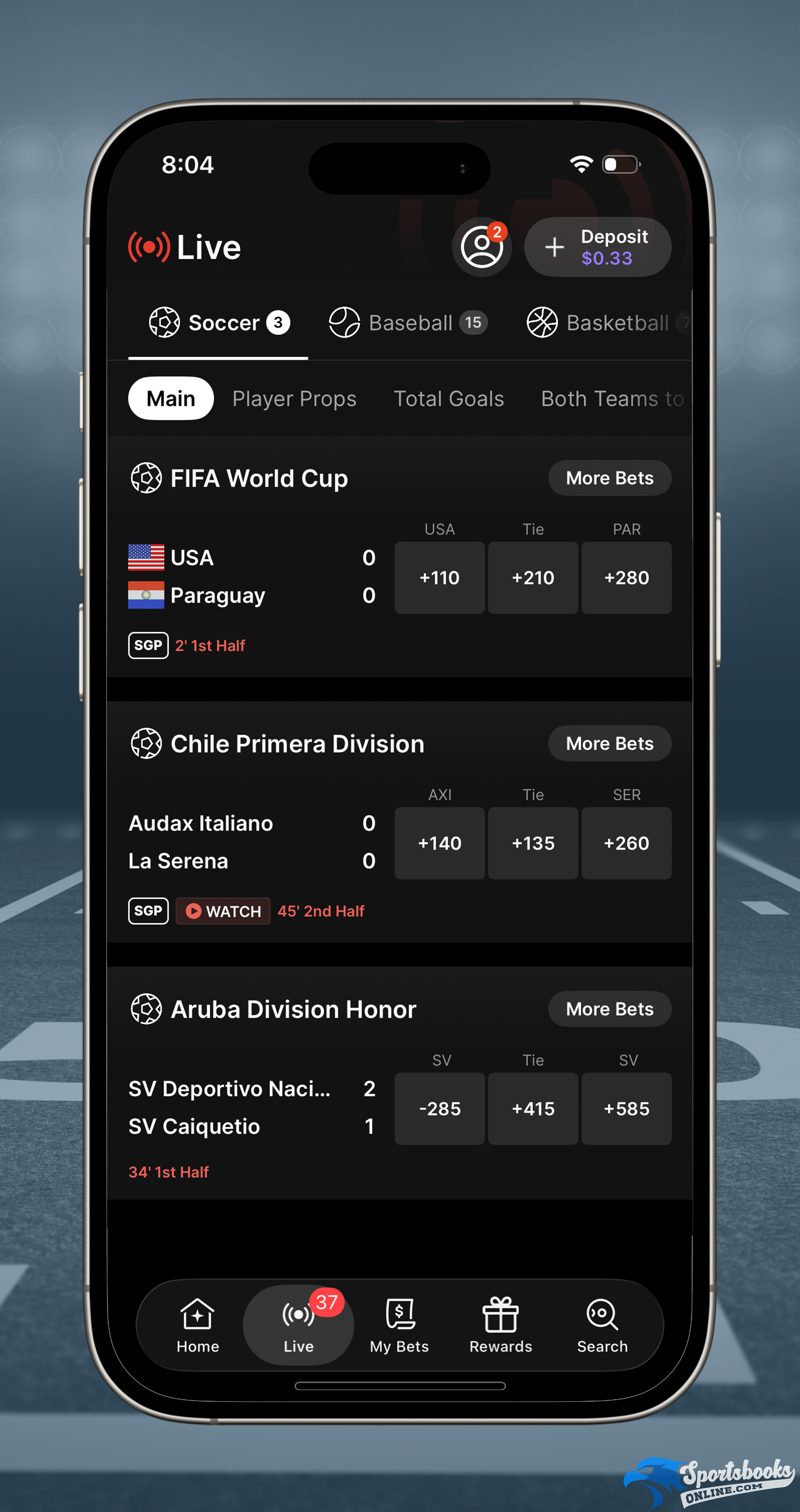 Live Betting on Fanatics Sportsbook
