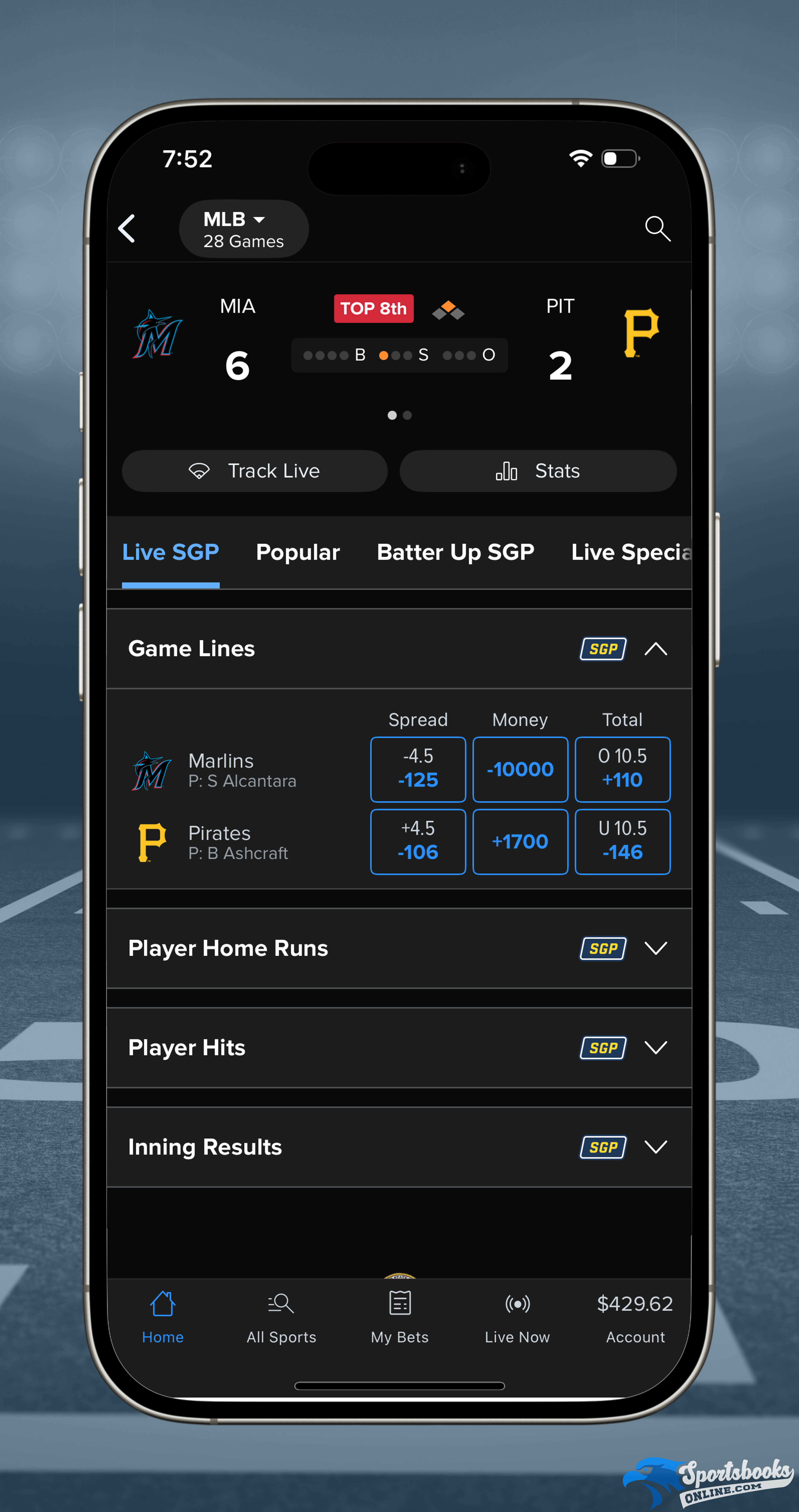 MLB Live Betting on FanDuel Sportsbook