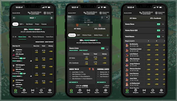 MLB betting on the Bet365 app