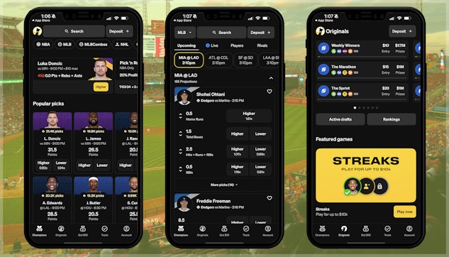 Making picks on the Underdog Fantasy app