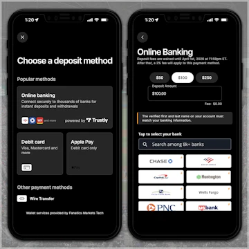 Payment Methods Available on Fanatics Markets