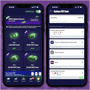 Payment and Prize Redemption on the Fliff app