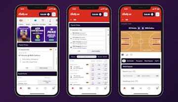 Placing bets on the Bally Bet app
