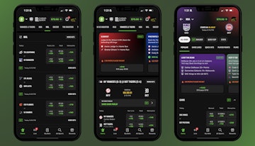 Placing bets on the Draft Kings app