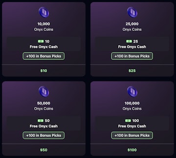 Purchasing Onyx Coins on Onyx Odds