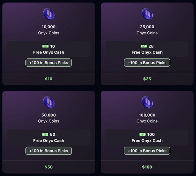 Purchasing Onyx Coins on Onyx Odds