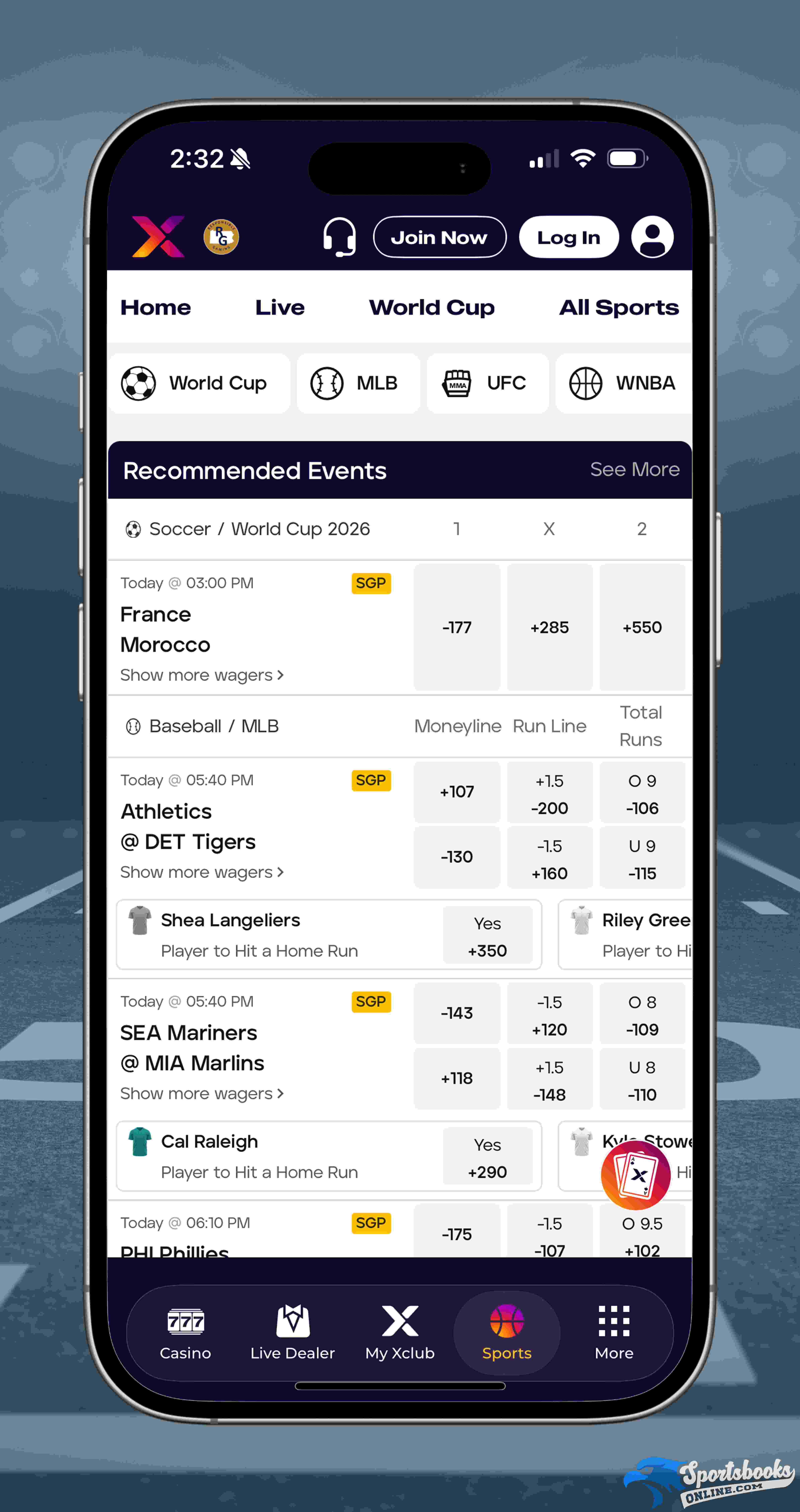 Recommended Events on bet PARX