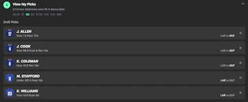 Bet365 Over/Under example