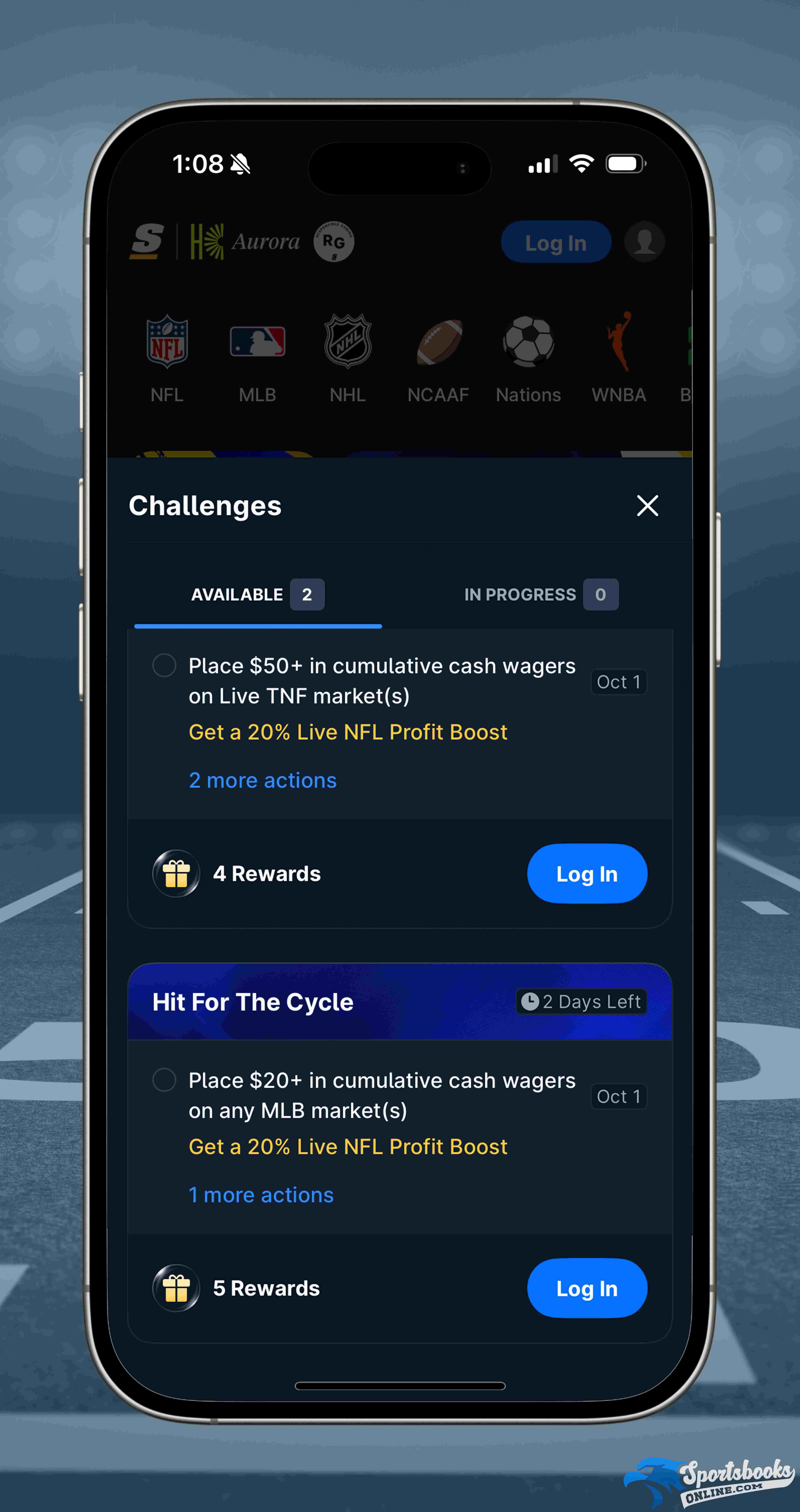 Choose Your Challenge on the Score Bet
