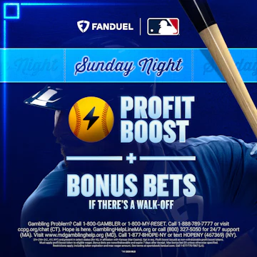 Fan Duel Sunday Night Baseball Profit Boost Bonus Bets