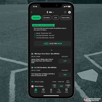 Iphone Displaying Caesars Sportsbook's Odds Boosts