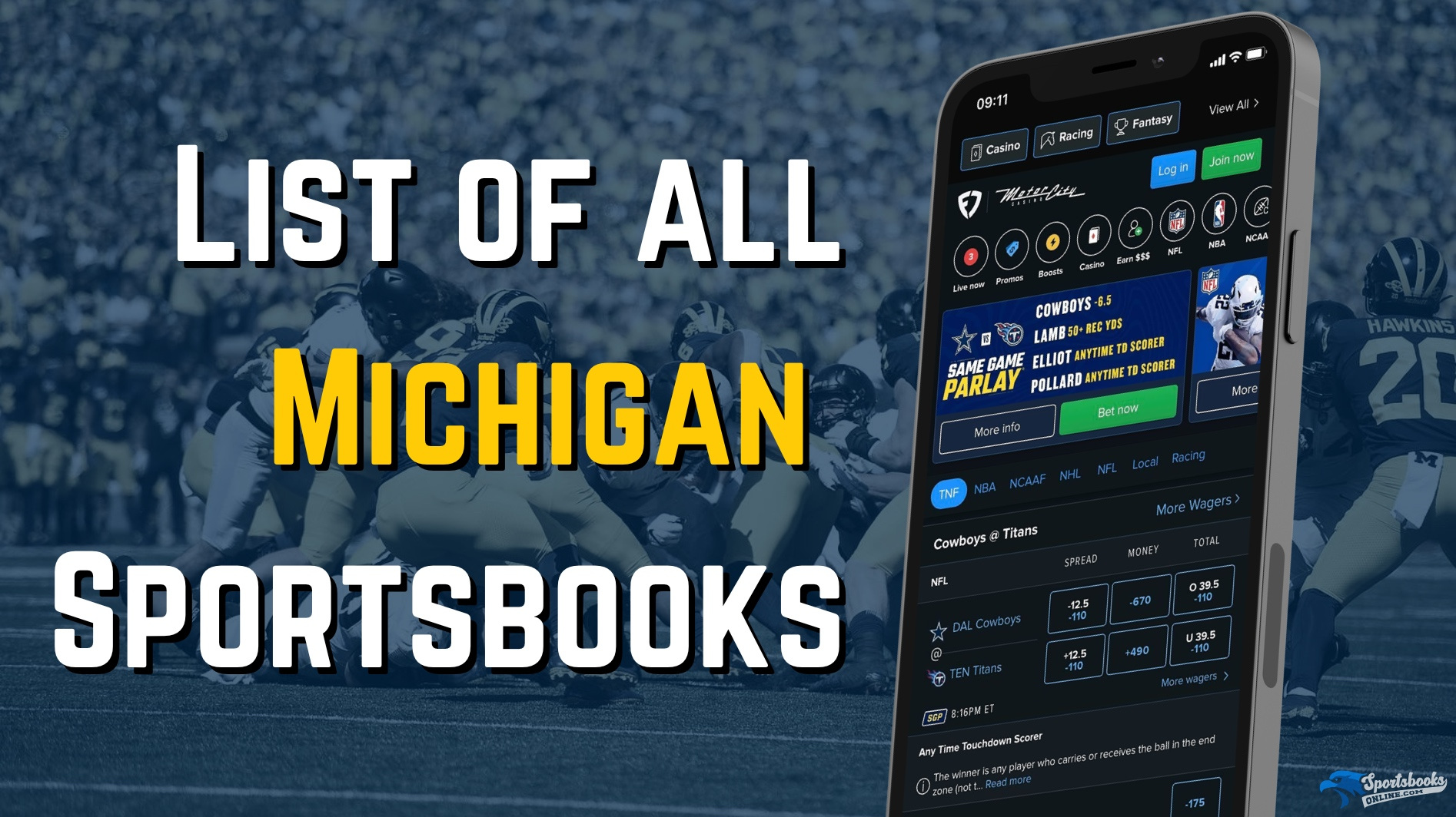 List of All Michigan Sportsbooks