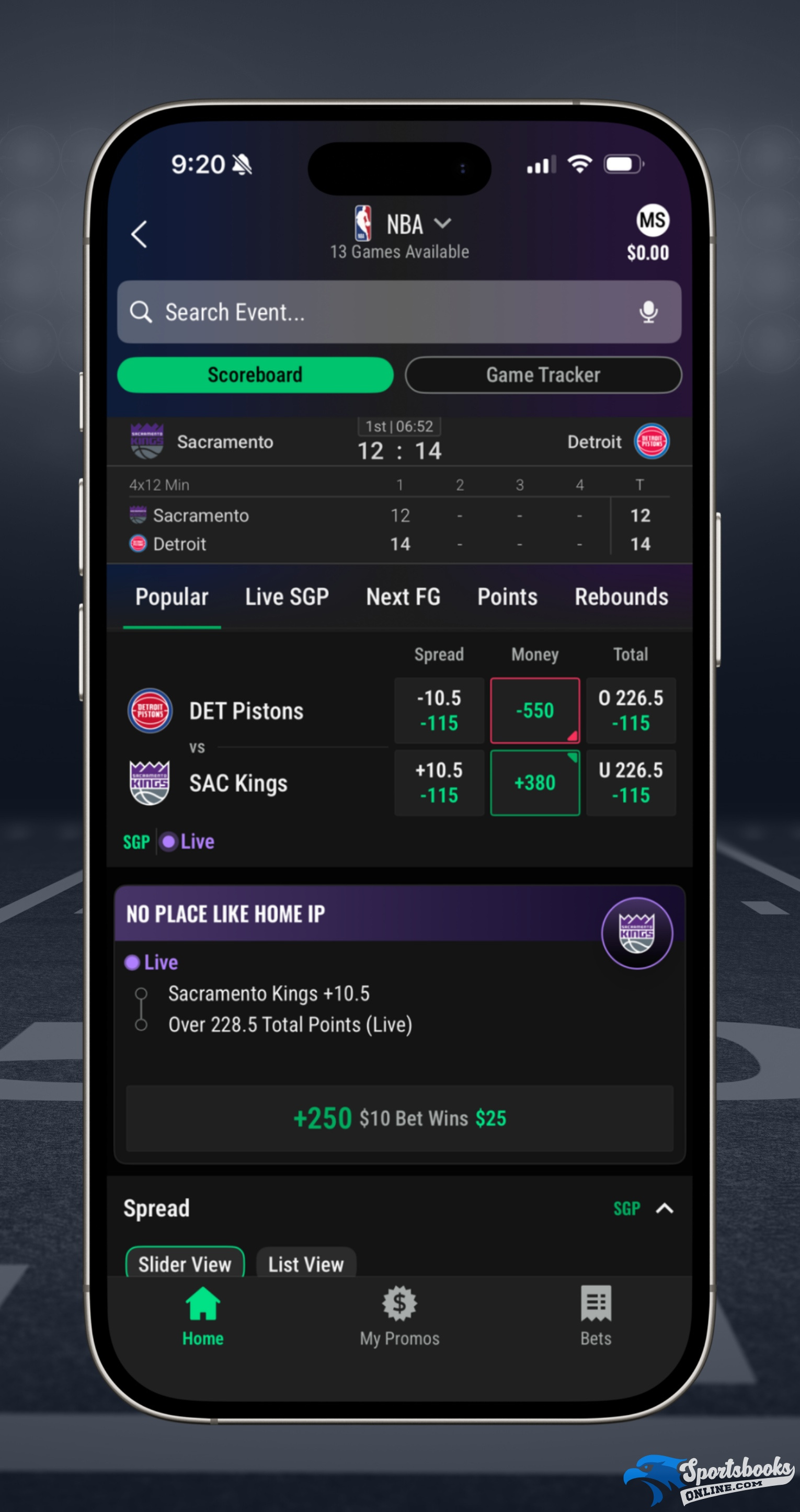 Caesars Sportsbook Live Betting