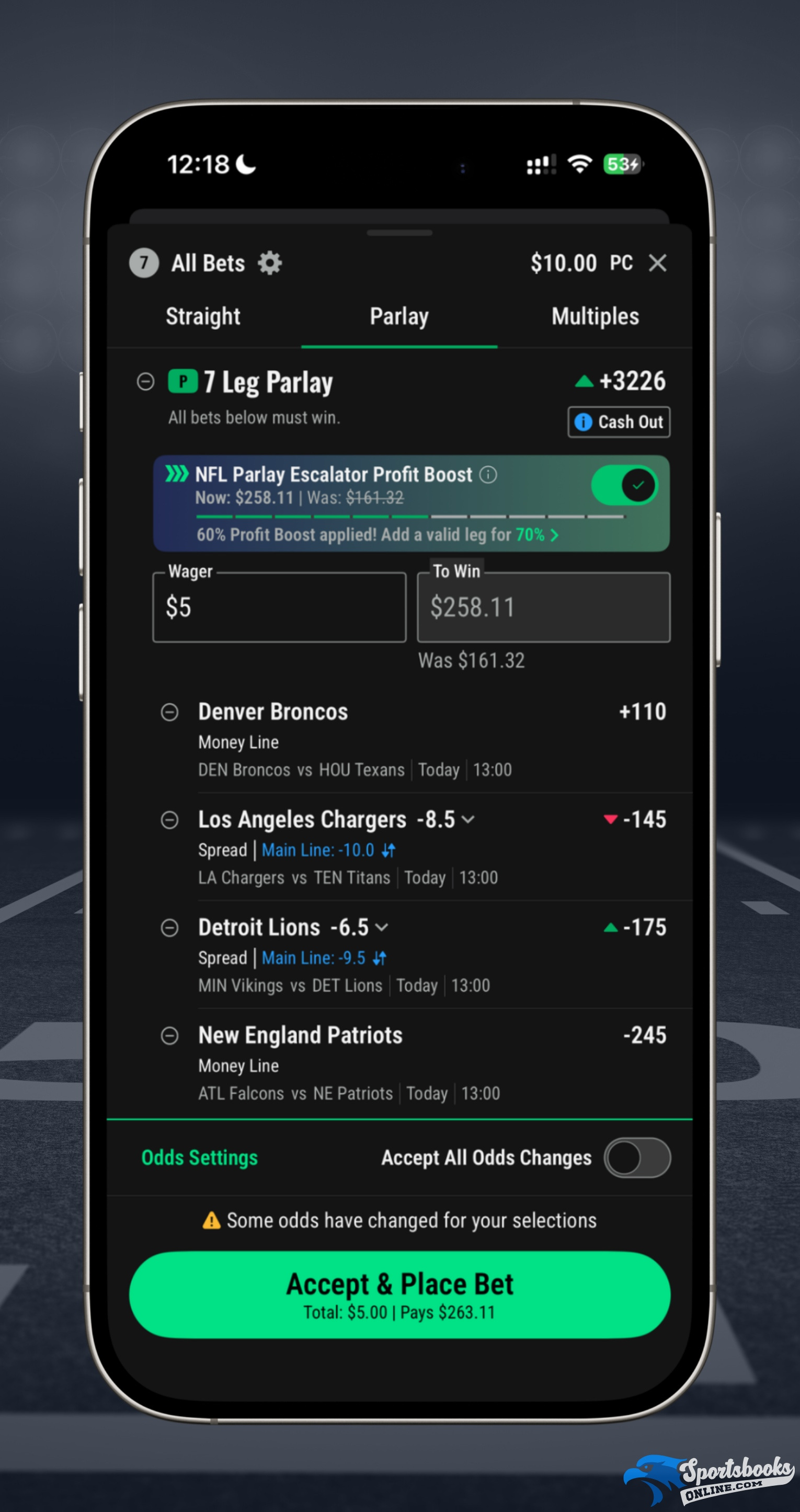 Caesars Sportsbook Profit Boosts