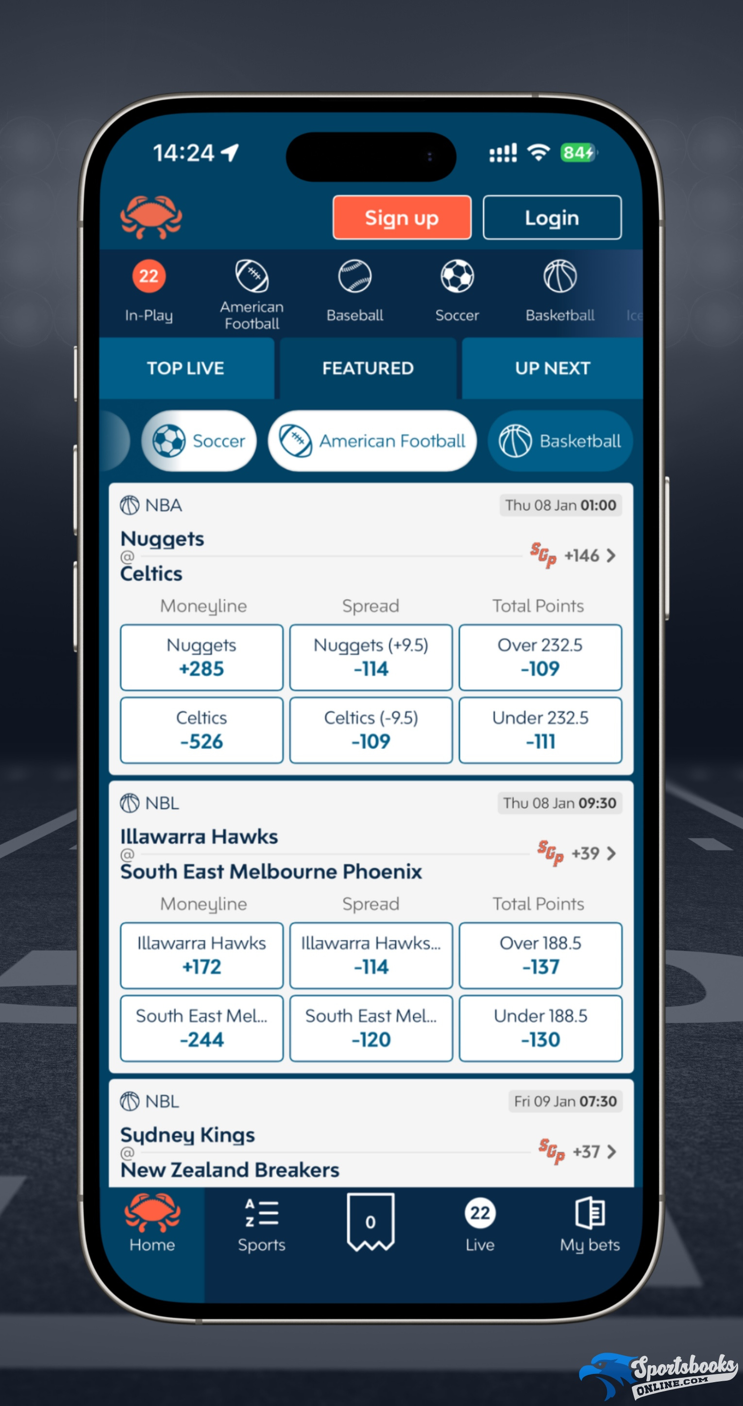 Crab Sports App