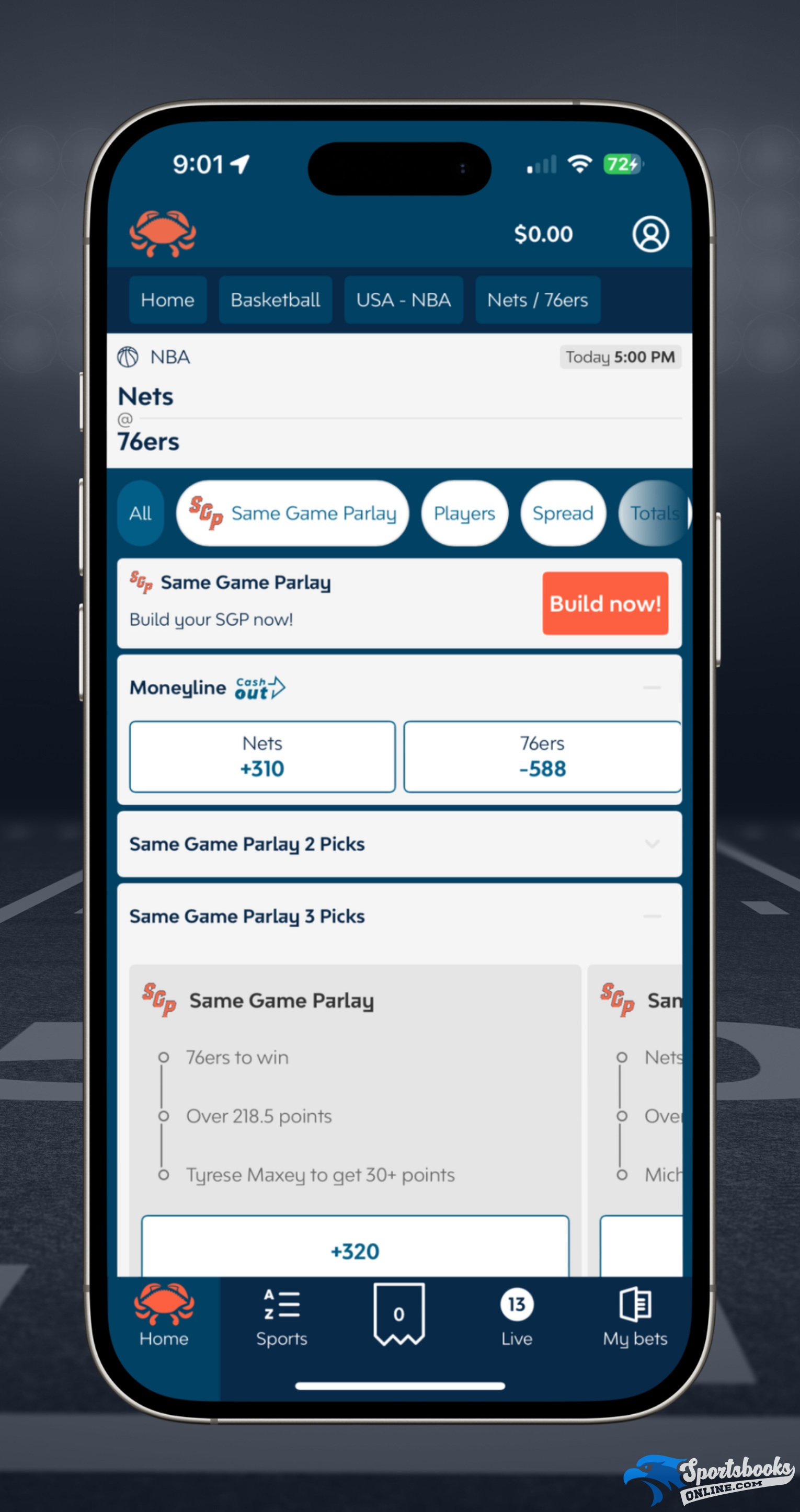 Crab Sports NBA Betting