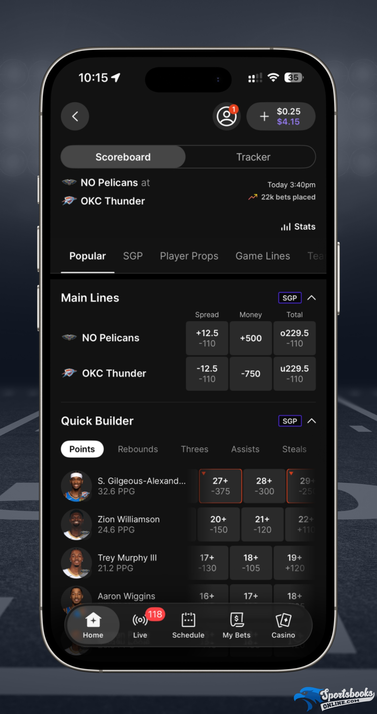 Fanatics Sportsbook NBA Betting