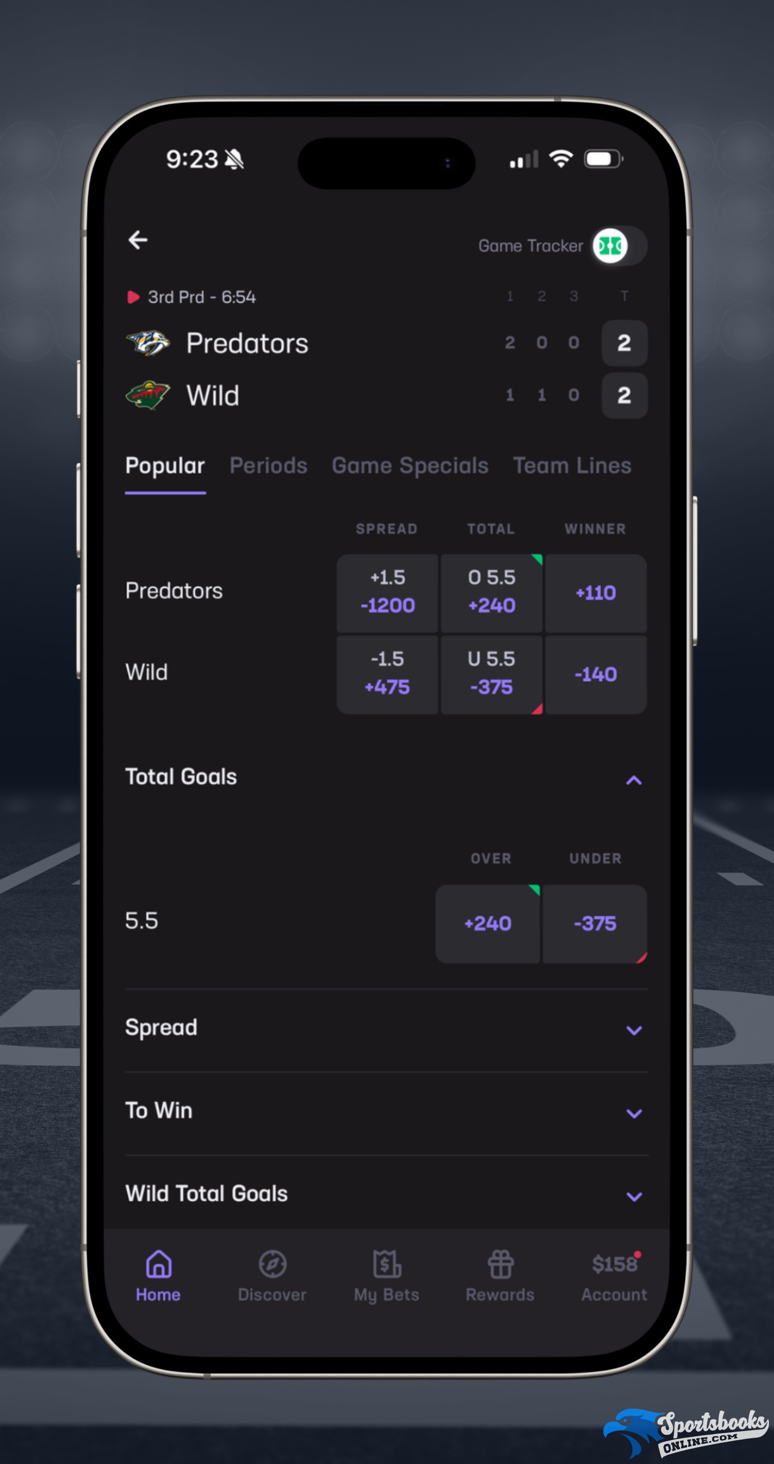 Hard Rock Bet Live Betting